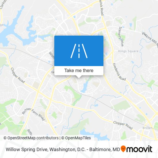 Willow Spring Drive map