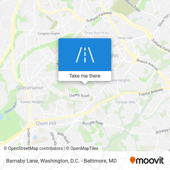 Barnaby Lane map