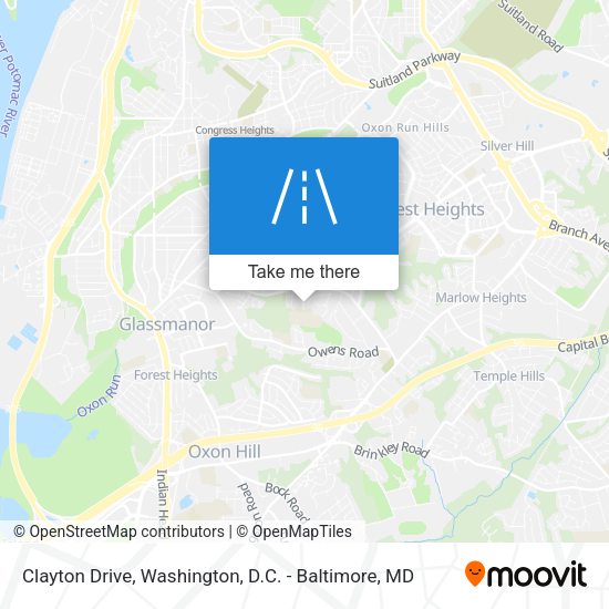 Clayton Drive map