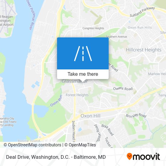 Deal Drive map