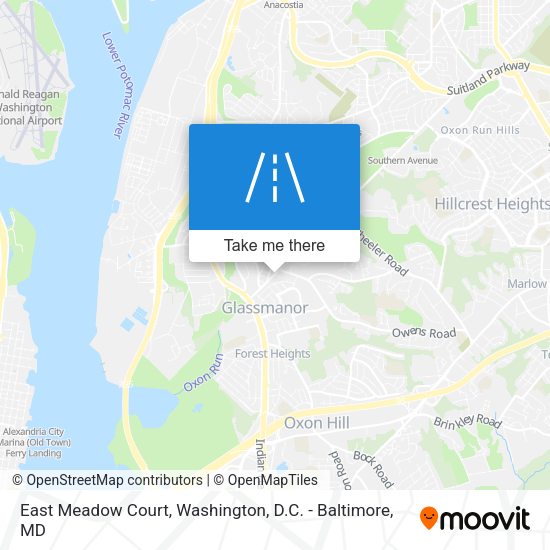 Mapa de East Meadow Court
