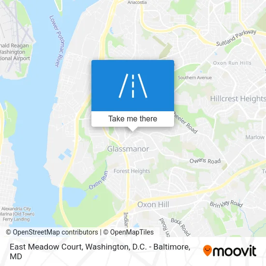 Mapa de East Meadow Court