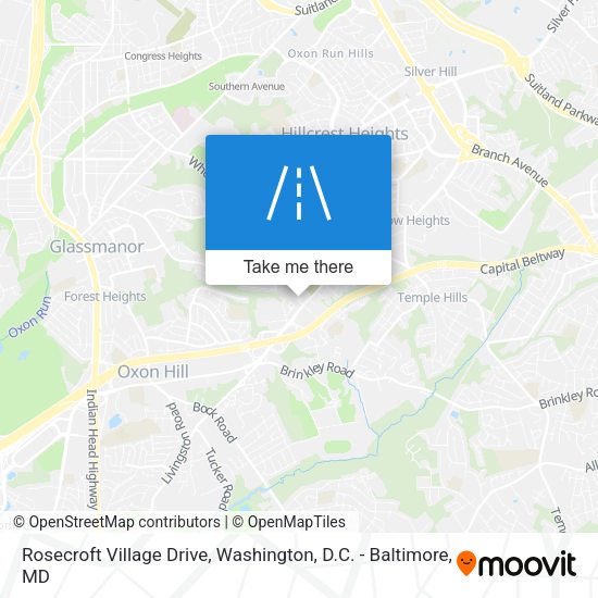 Mapa de Rosecroft Village Drive