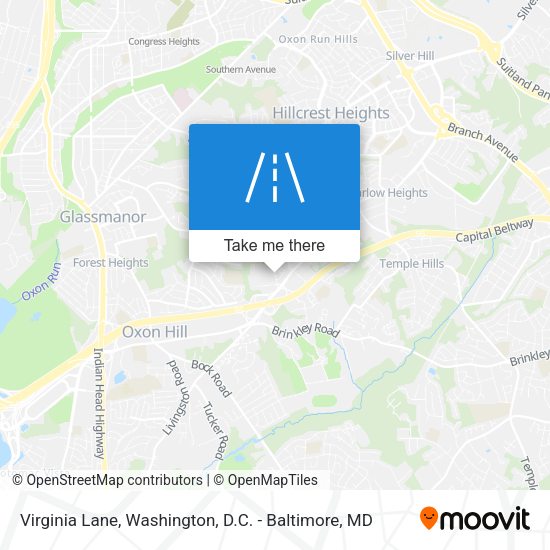Virginia Lane map