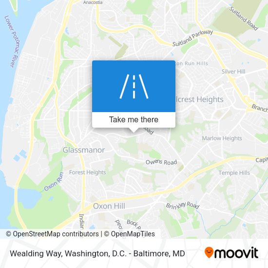 Wealding Way map
