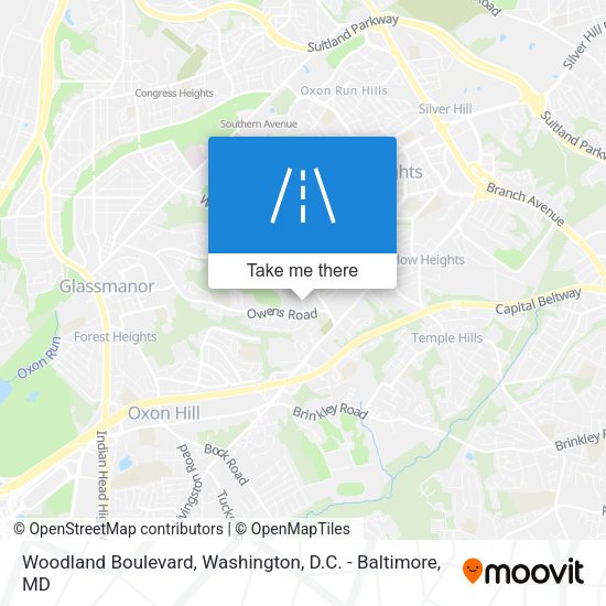 Mapa de Woodland Boulevard