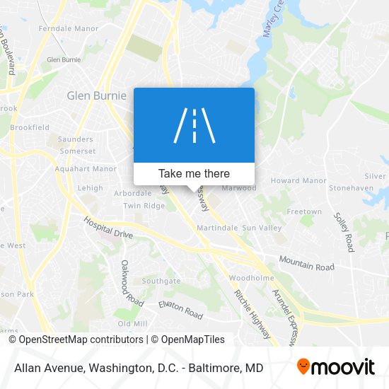 Allan Avenue map