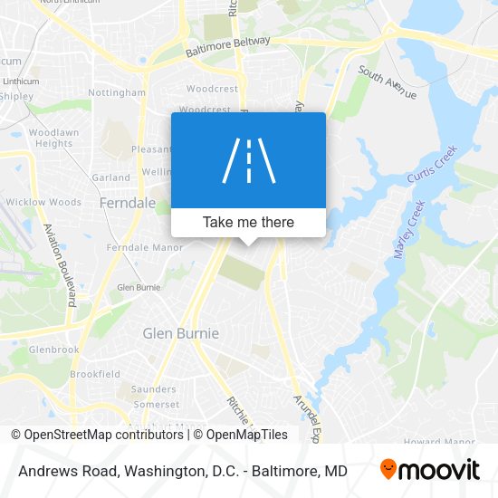 Andrews Road map