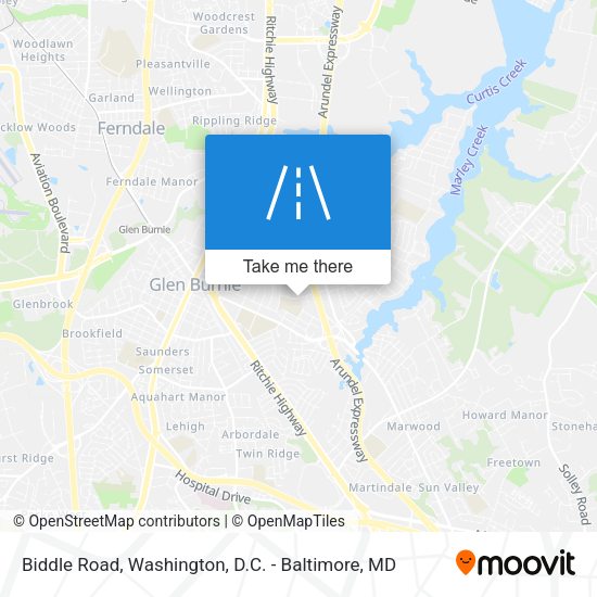 Mapa de Biddle Road