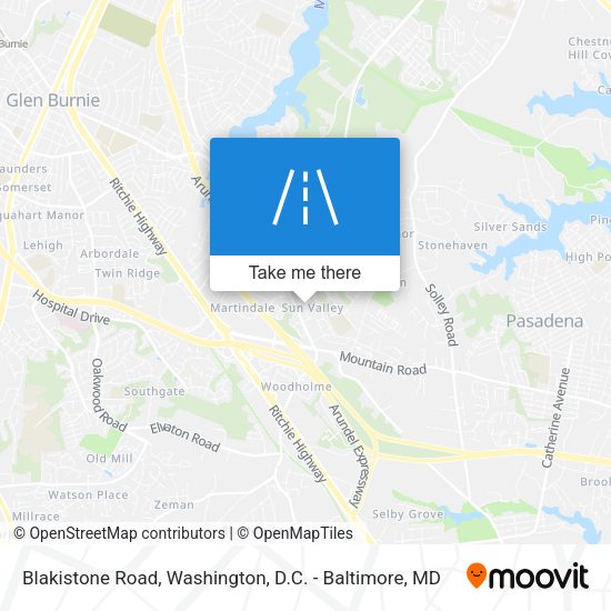 Blakistone Road map
