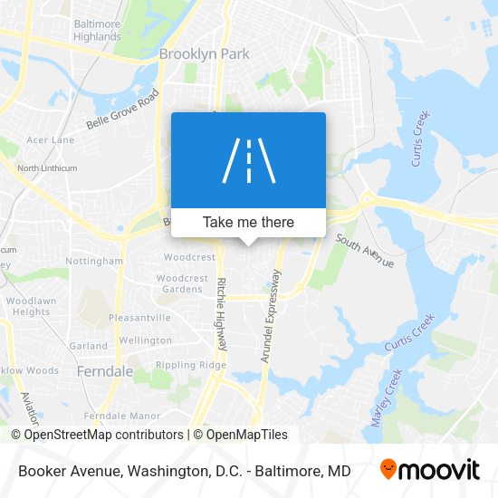 Booker Avenue map
