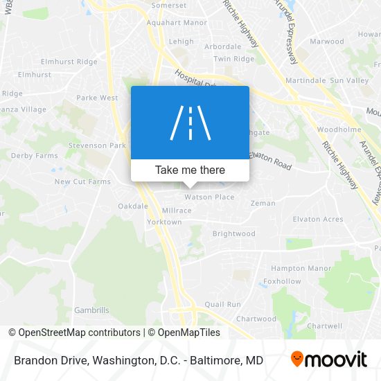 Brandon Drive map