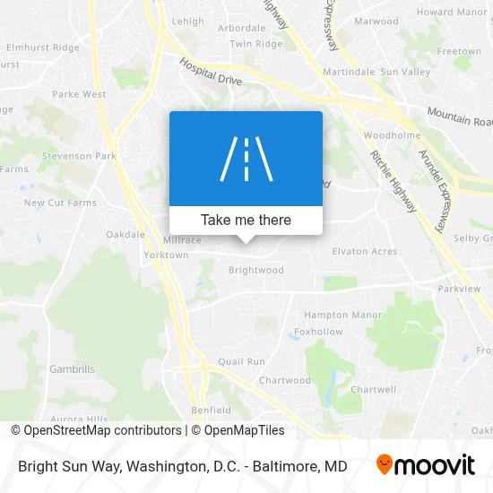 Bright Sun Way map