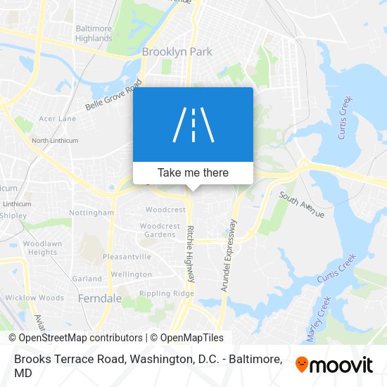 Brooks Terrace Road map