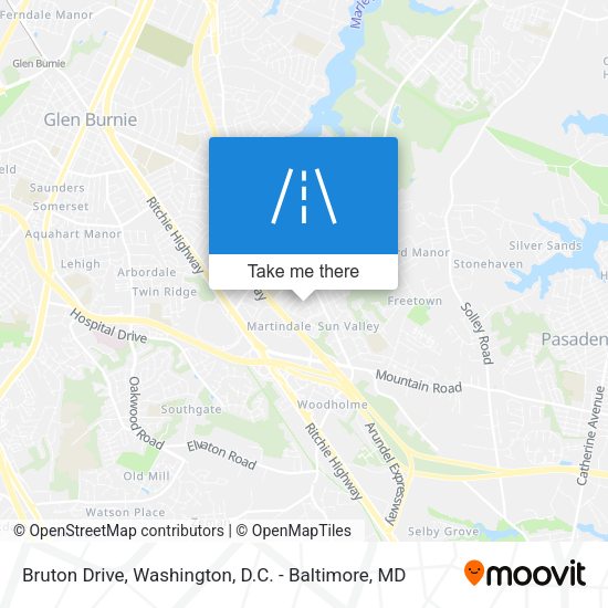 Mapa de Bruton Drive