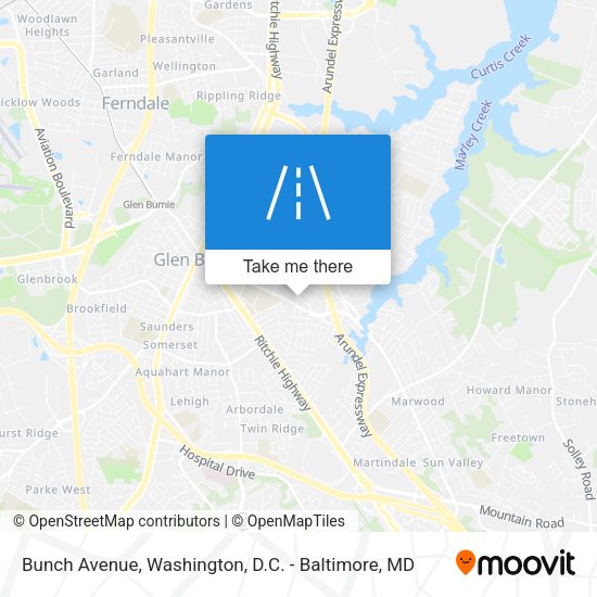 Mapa de Bunch Avenue