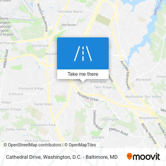 Cathedral Drive map