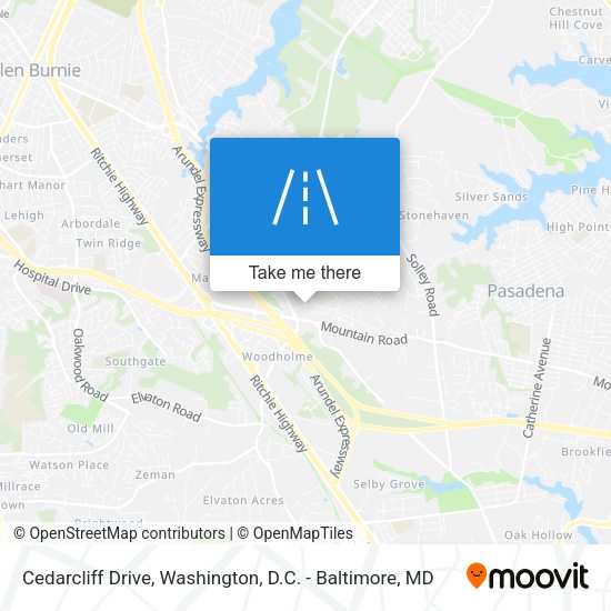 Cedarcliff Drive map