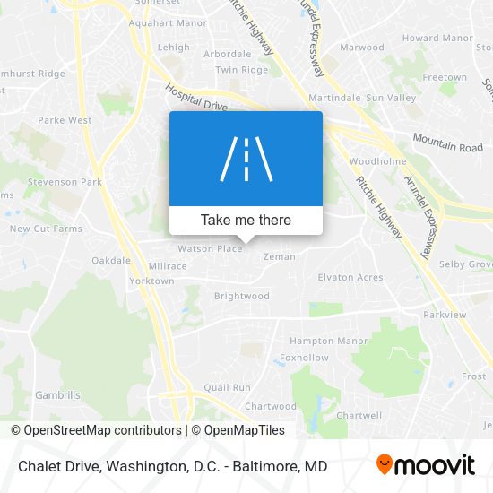 Chalet Drive map