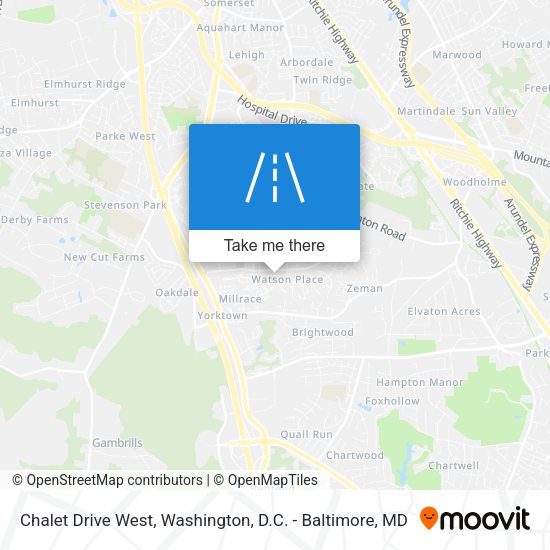 Mapa de Chalet Drive West