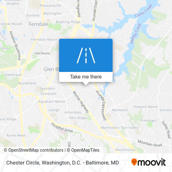 Chester Circle map