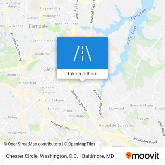 Chester Circle map