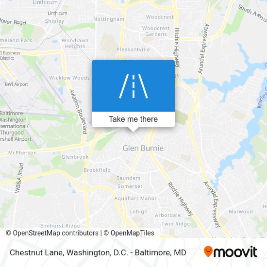 Chestnut Lane map