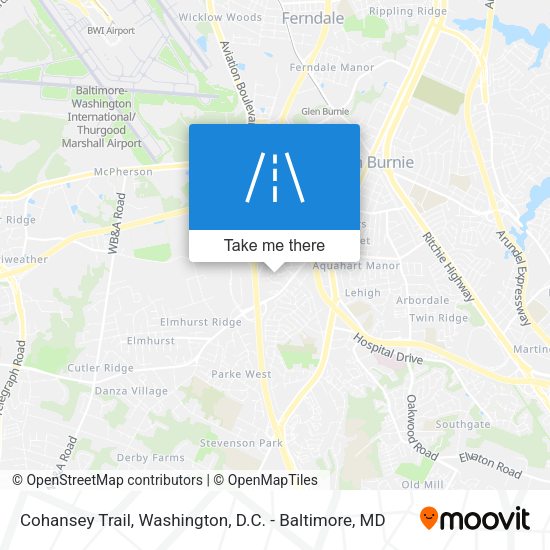 Cohansey Trail map