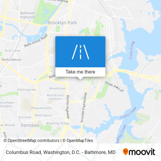 Mapa de Columbus Road