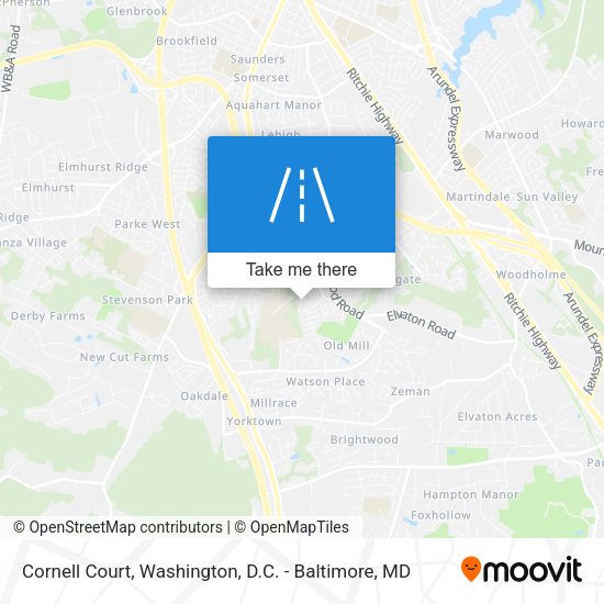 Cornell Court map