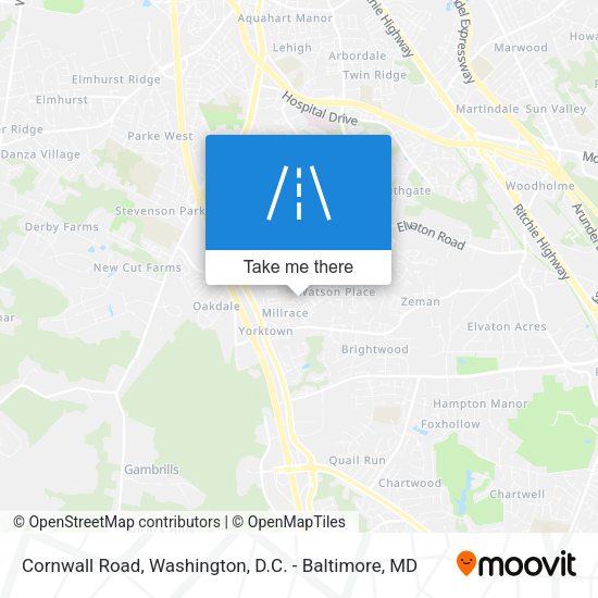 Cornwall Road map