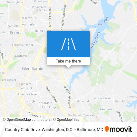 Mapa de Country Club Drive