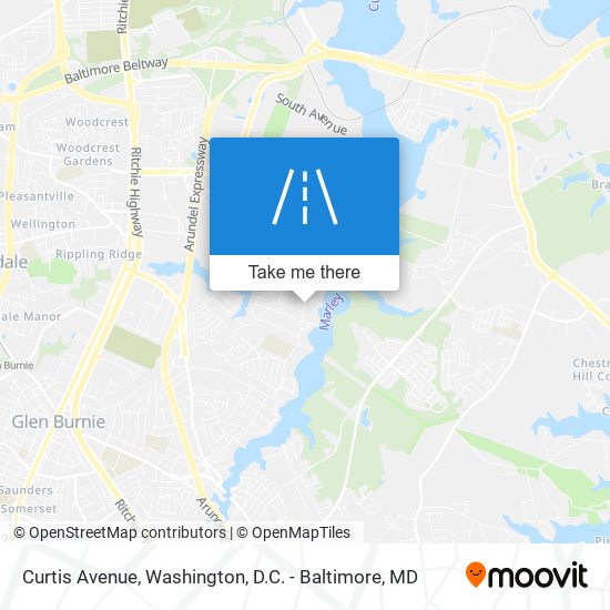 Curtis Avenue map