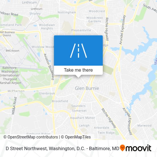 Mapa de D Street Northwest
