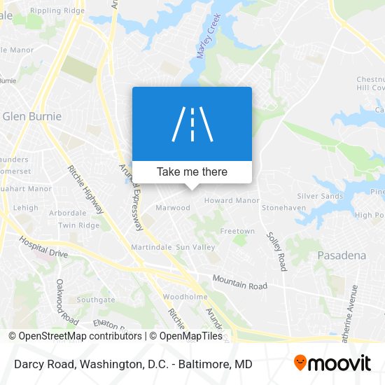 Mapa de Darcy Road