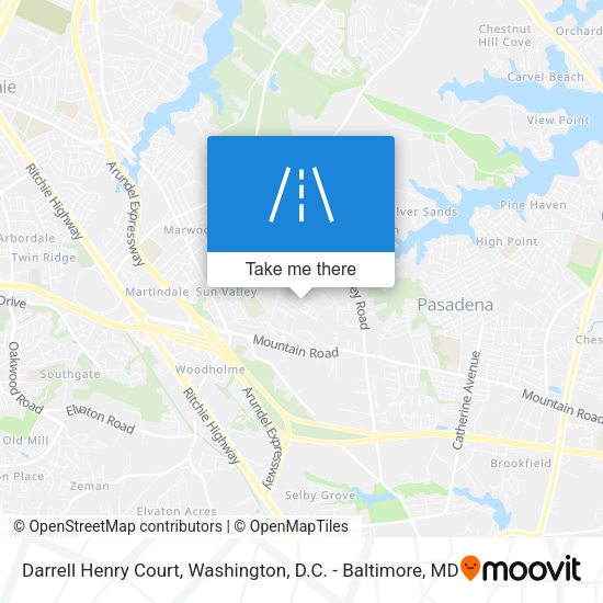 Mapa de Darrell Henry Court
