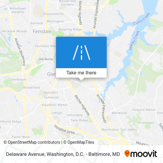 Delaware Avenue map