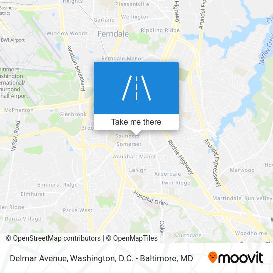 Delmar Avenue map