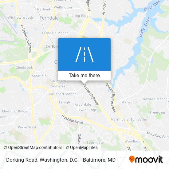 Dorking Road map