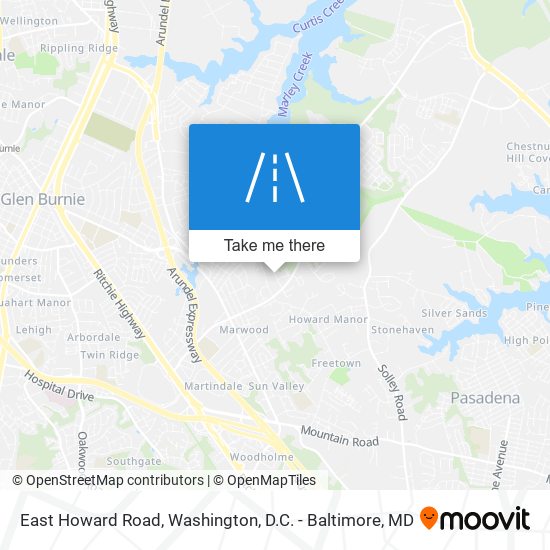 East Howard Road map
