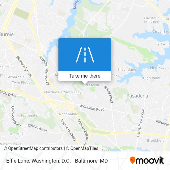 Effie Lane map