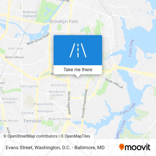 Evans Street map
