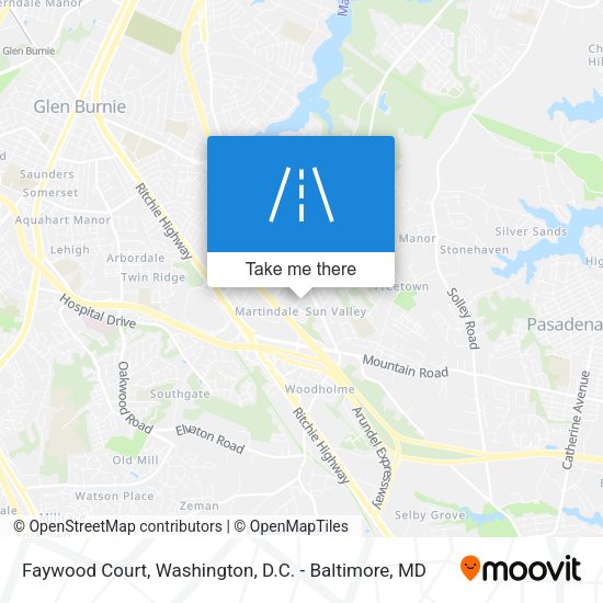 Mapa de Faywood Court