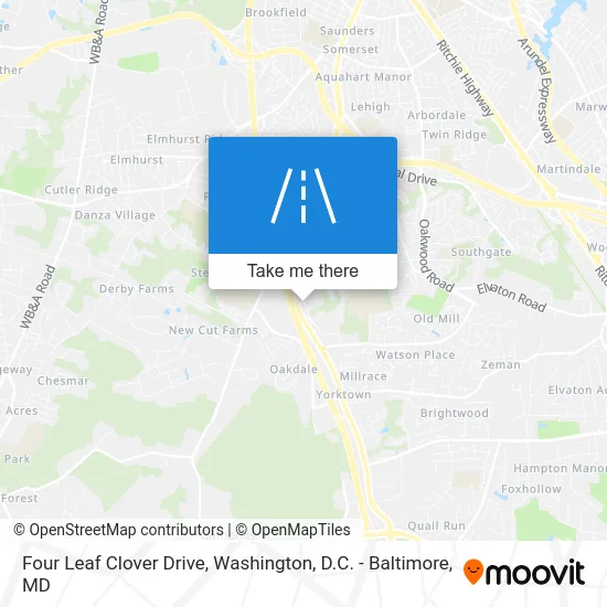 Four Leaf Clover Drive map