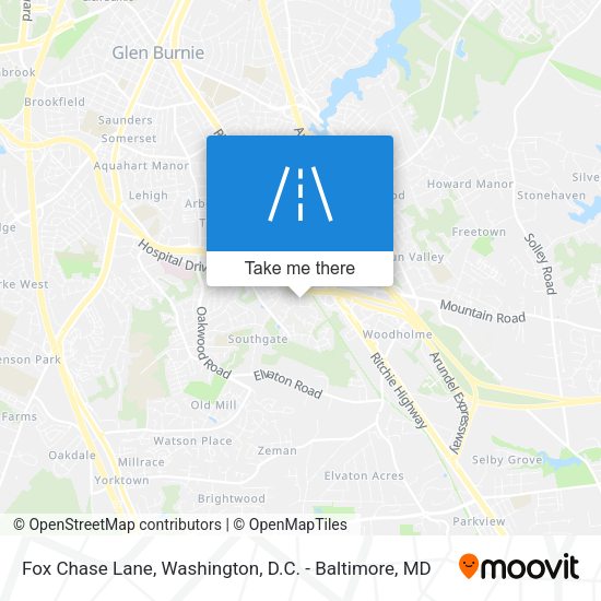 Fox Chase Lane map