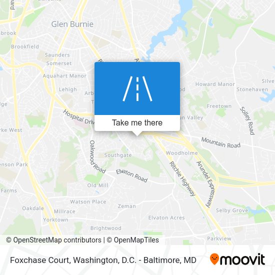 Mapa de Foxchase Court