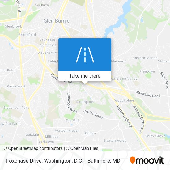 Foxchase Drive map