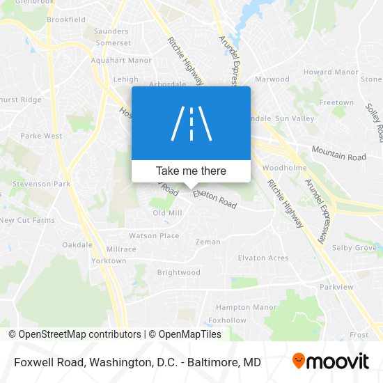 Foxwell Road map
