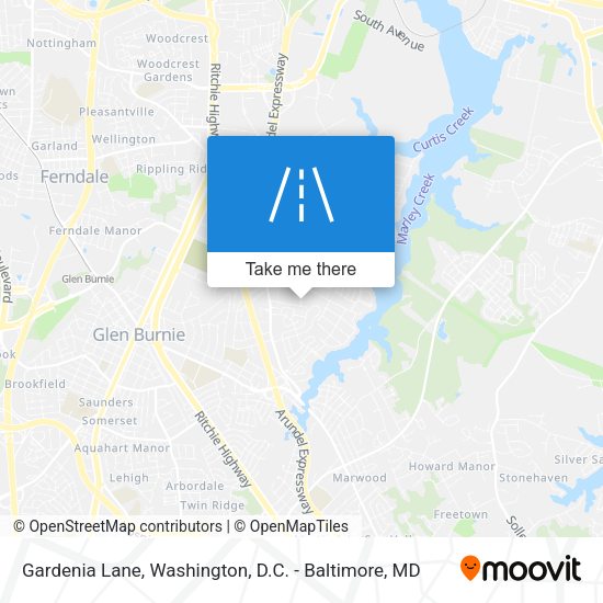 Gardenia Lane map