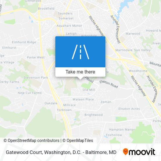 Mapa de Gatewood Court